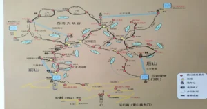 China Huangshan tourist route map
