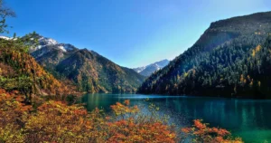 Long Lake scenery in Jiuzhaigou Valley