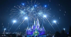 Shanghai Disney Castle Fireworks