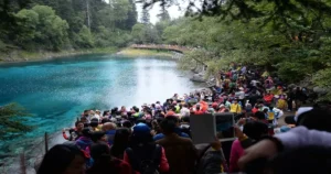 Staying hydrated at Jiuzhaigou Valley