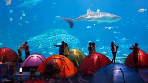 Whale sharks at Zhuhai Chime Long Ocean Park’s record-breaking aquarium